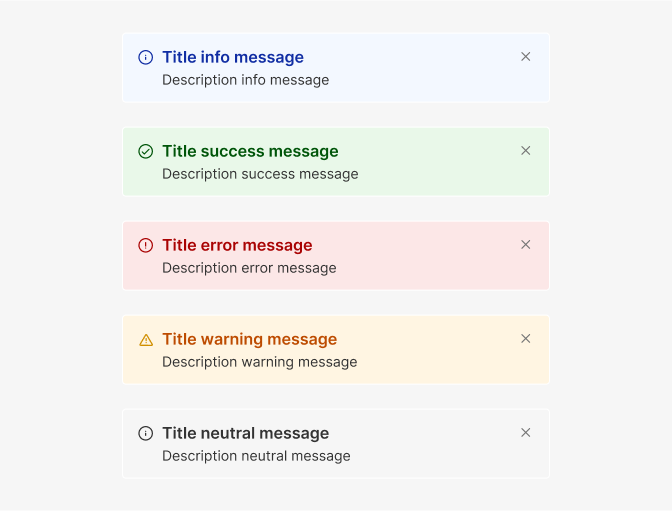 section message color