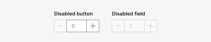 number input disabled number input disabled
