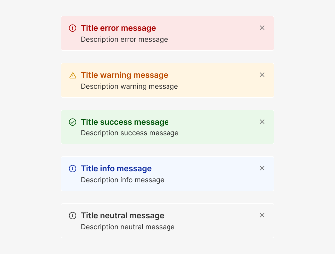 section message types