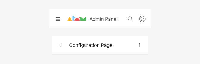 Navigation topbar color