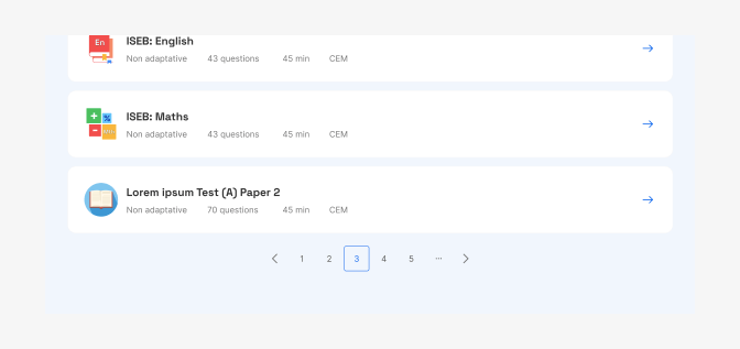 Pagination placemente Pagination placemente
